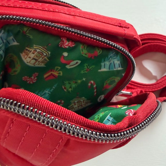 Lug x Disney Mickey Very Merry Christmas Party 2024 Mini Skeeter Crossbody NwT - Picture 8 of 11